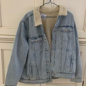 Old Navy Sherpa Denim Jacket